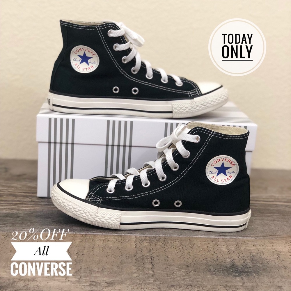 Converse Chuck Taylor Hi Black White Authentic